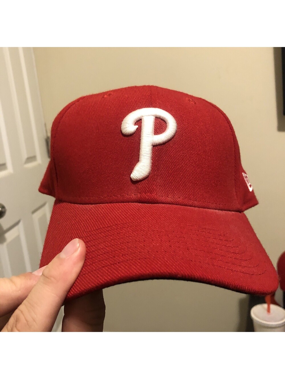 MLB PHILADELPHIA PHILLIES RED NEW ERA 39THIRTY SIZE S/M FITTED HAT